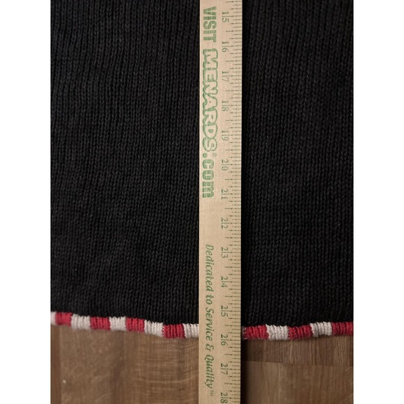 Vintage Tiara International Sweater Womens Large Santa Christmas Ho Ho Ho 90s - Picture 6 of 6